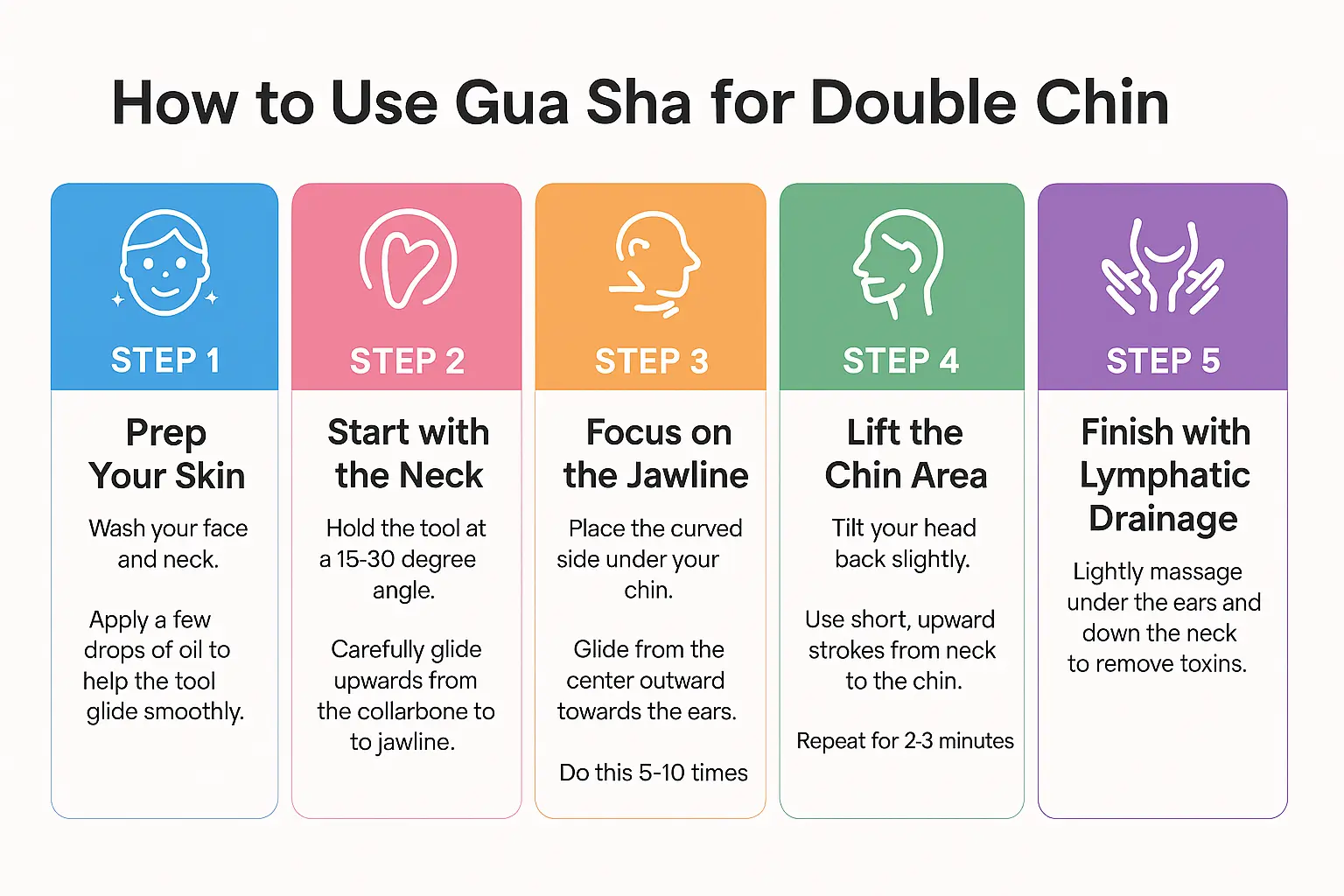 How to Use Gua Sha for Double Chin