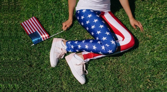 Where to Buy The Best Fashion Holiday Leggings for Women usa flag leggings