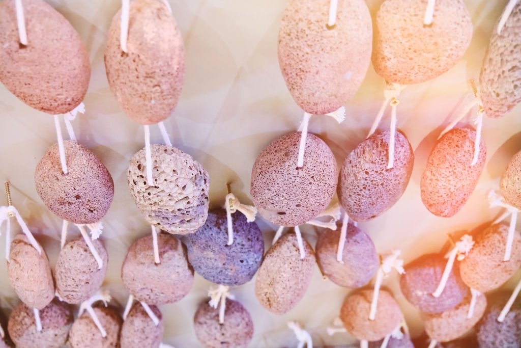 Pumice stones are frequently used in beauty salons