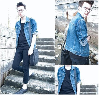 Denim with trouser