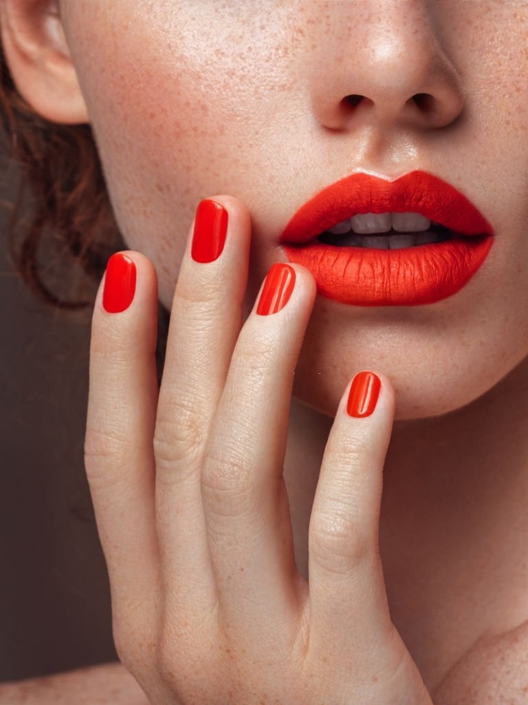 Lipstick in Russian Red